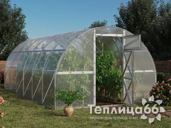 Теплица Воля Дачная Трёшка под сотовый поликарбонат, ширина 3,0 метра (разборная, в упаковке)